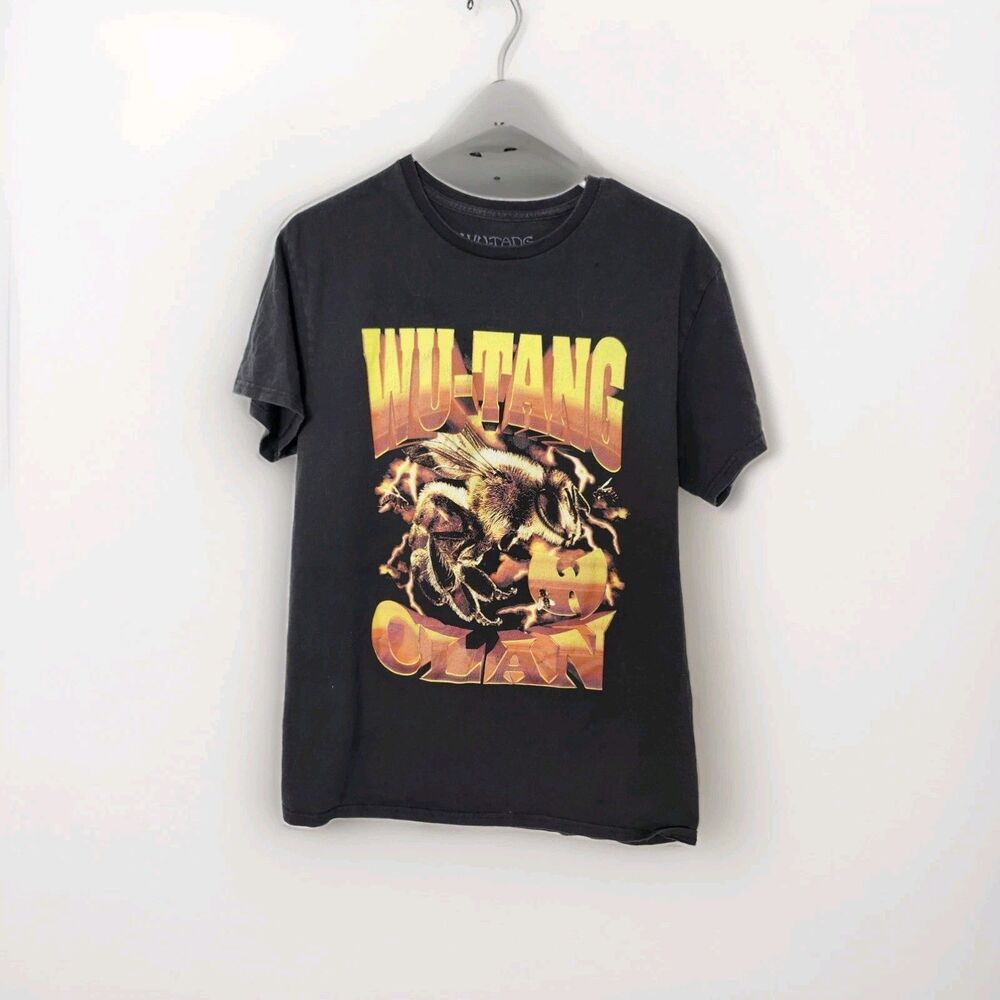WU-TANG Mens T Shirt Medium Black Hip Hop Rap Bee
